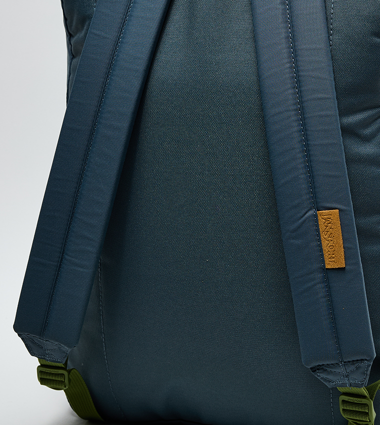 Label Detail Front Pocket Backpack