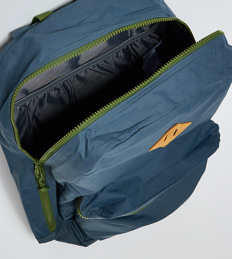 Label Detail Front Pocket Backpack