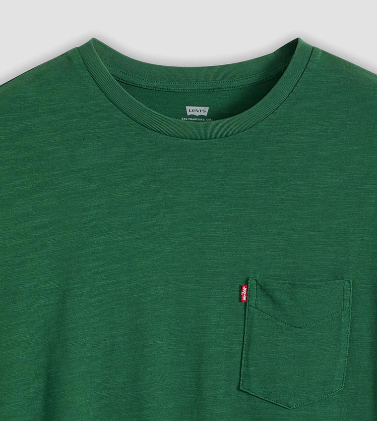 Levi's  Round Neck T-Shirts - Green Round Neck T-Shirts