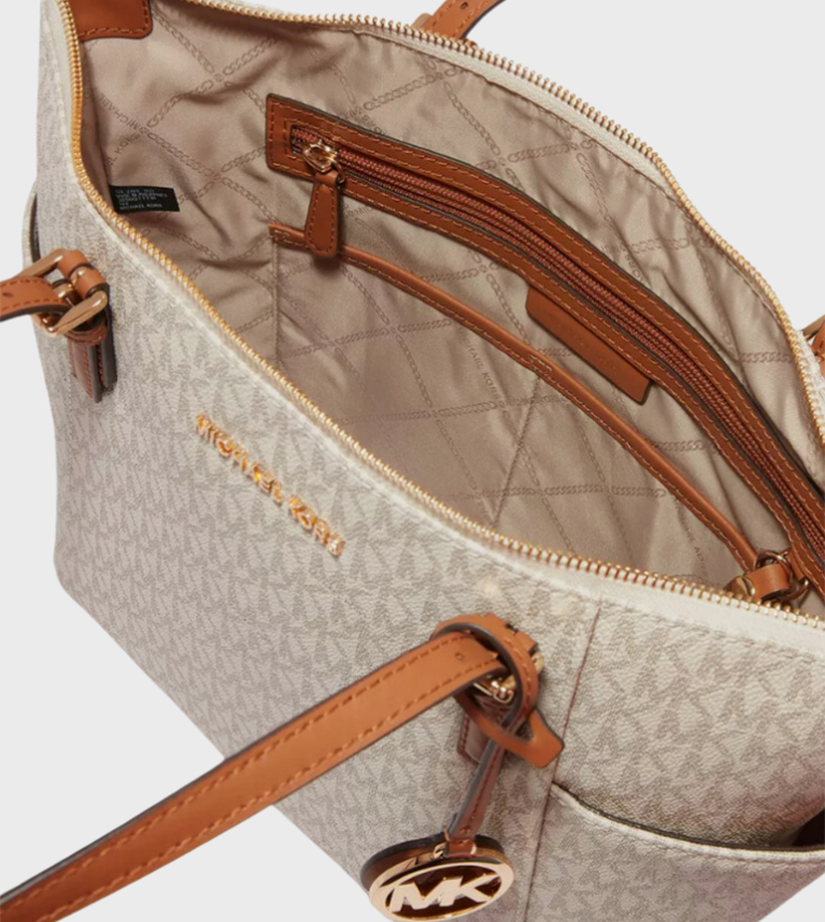 Monogram Patterned Tote Bag
