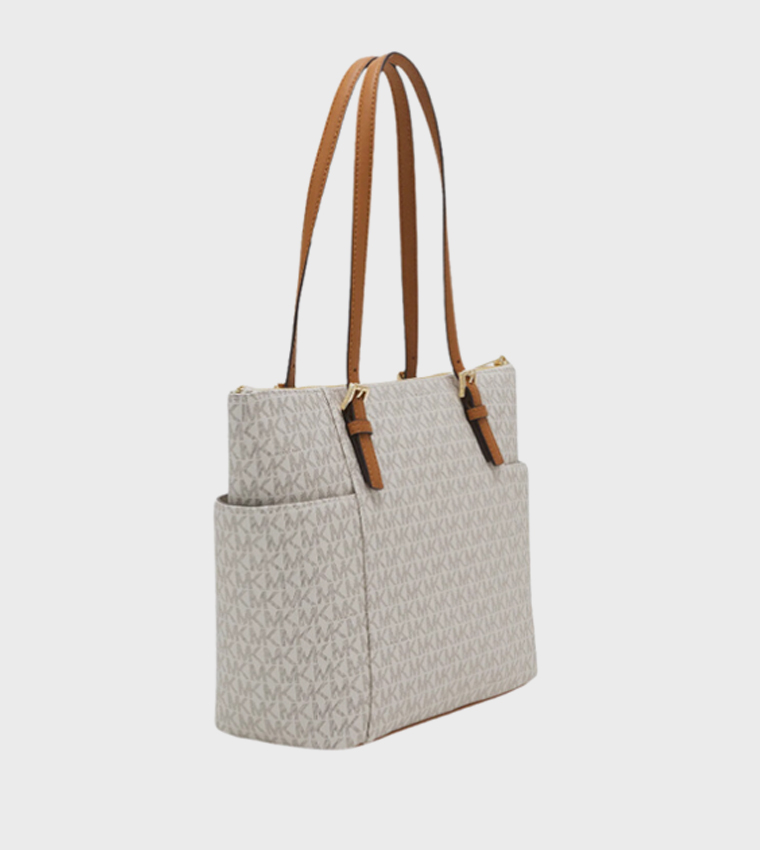 Monogram Patterned Tote Bag