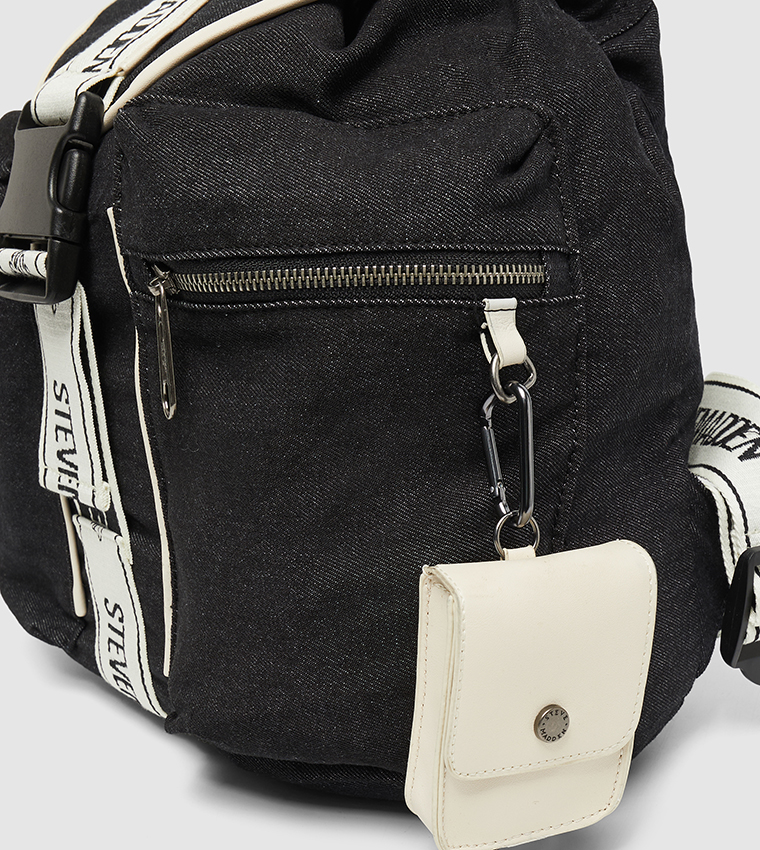 Logo Detail Front Pocket Flap Backpack