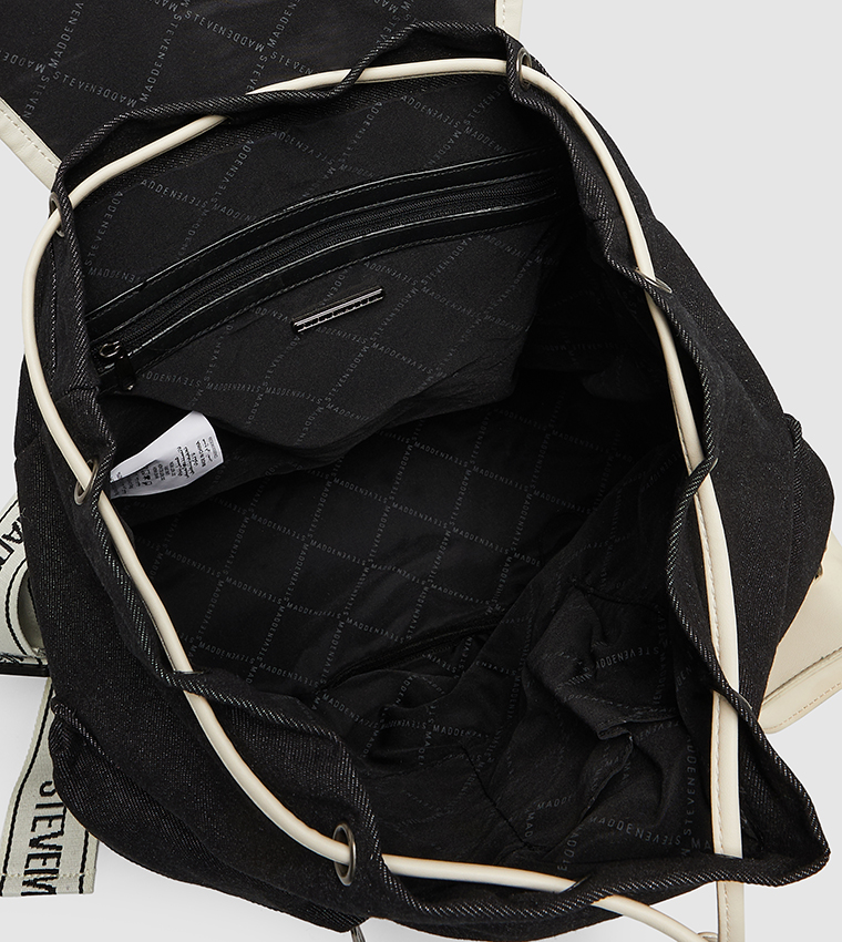 Logo Detail Front Pocket Flap Backpack