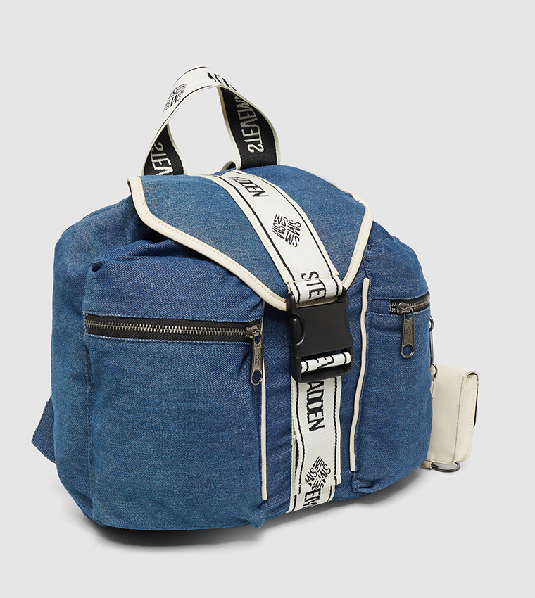 Logo Detail Front Pocket Flap Backpack