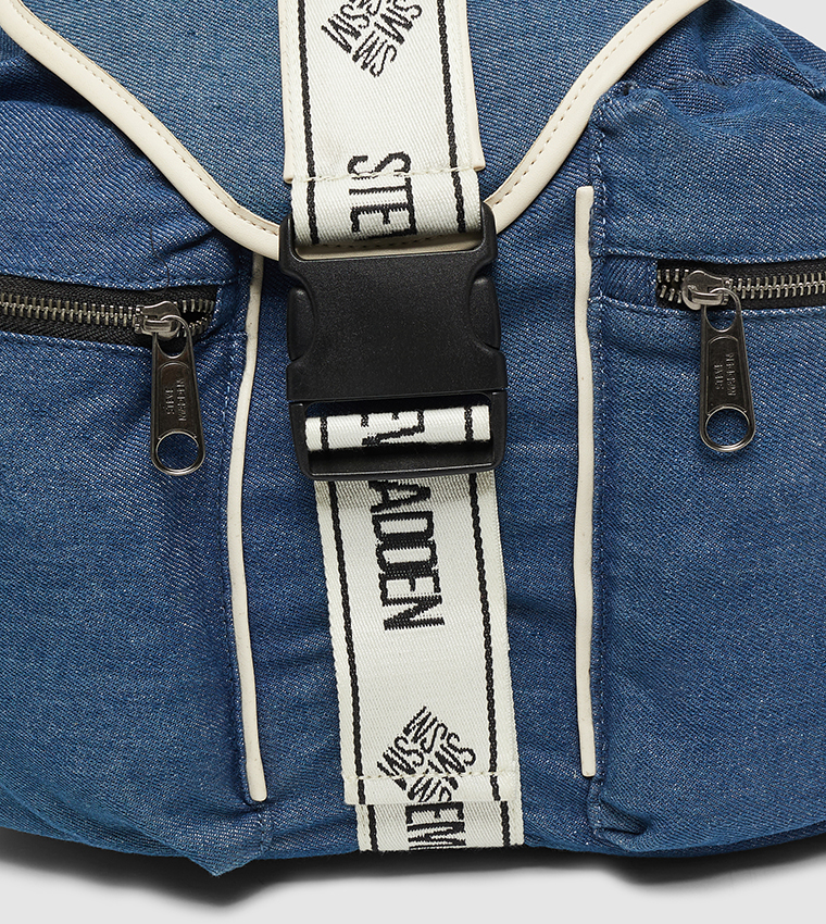 Logo Detail Front Pocket Flap Backpack