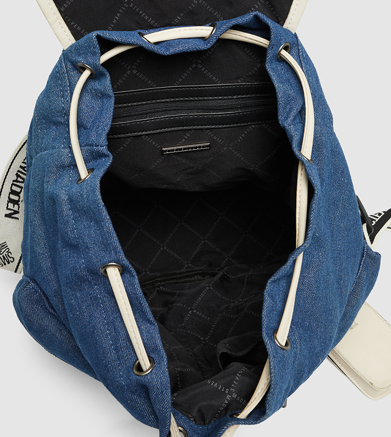 Logo Detail Front Pocket Flap Backpack