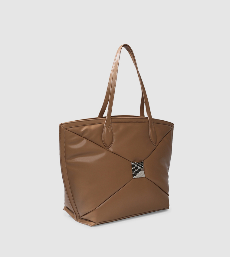 BVOLUME Quilted Tote Bag