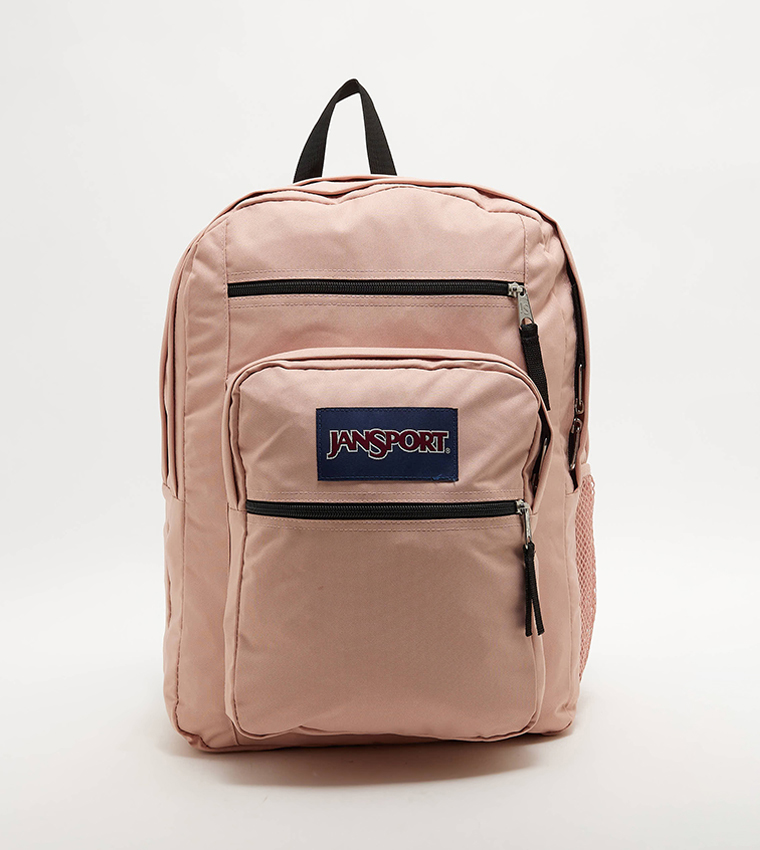 Logo Badge Zipper Backpack