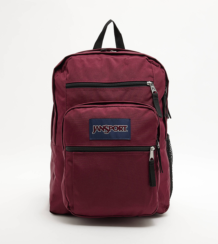 Logo Badge Zipper Backpack