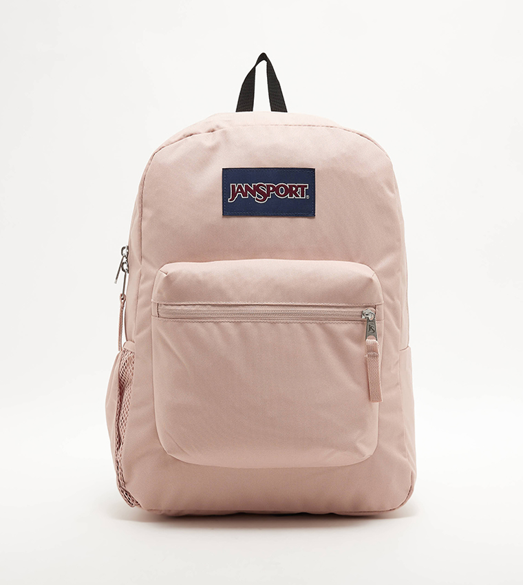 Logo Badge Zipper Backpack