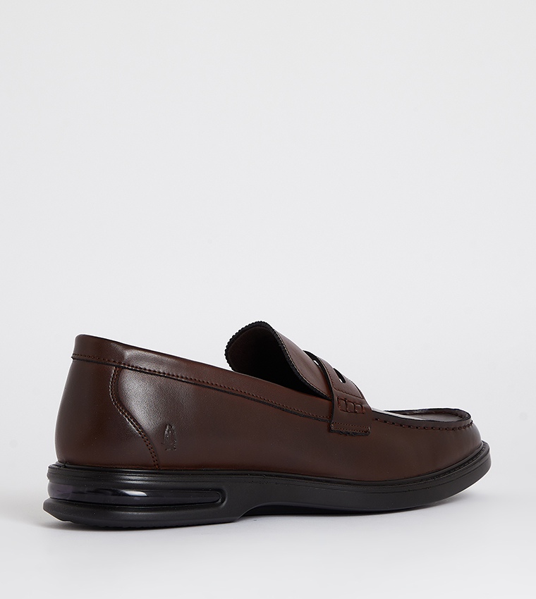 PALM Textured Round Toe Loafers