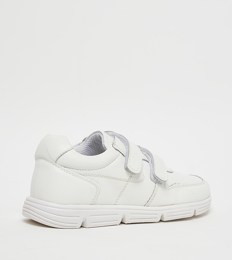 Textured Velcro Closure Sneakers