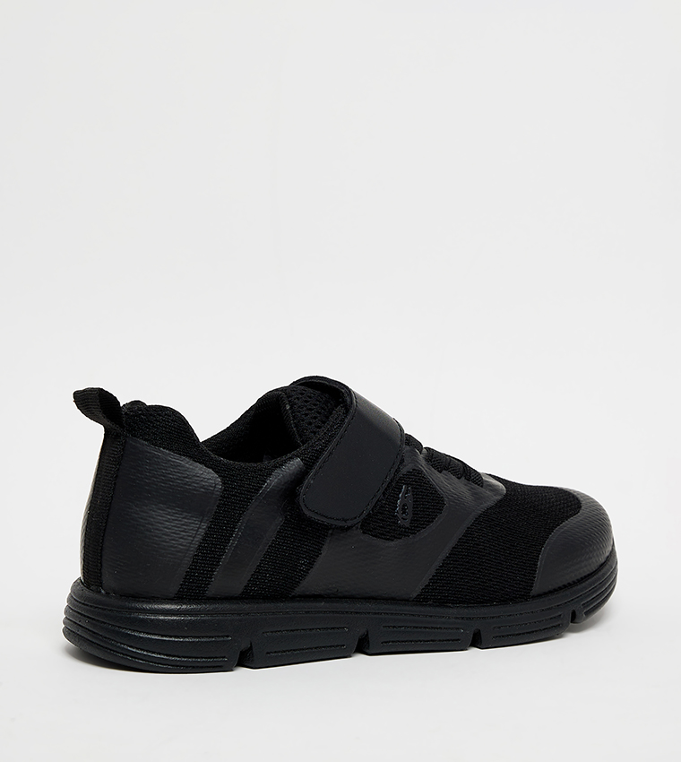 Textured Mesh Velcro Closure Sneakers