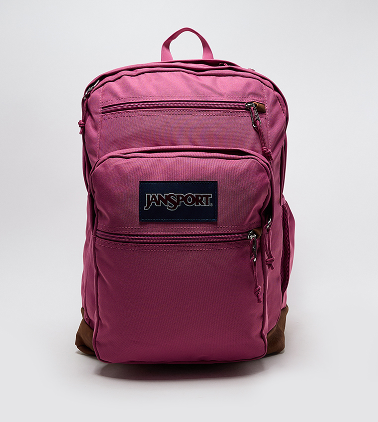 Label Detail Front Pocket Backpack