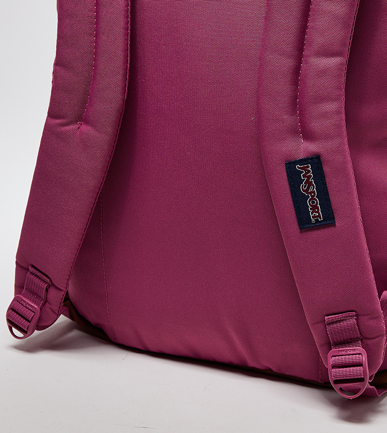 Label Detail Front Pocket Backpack