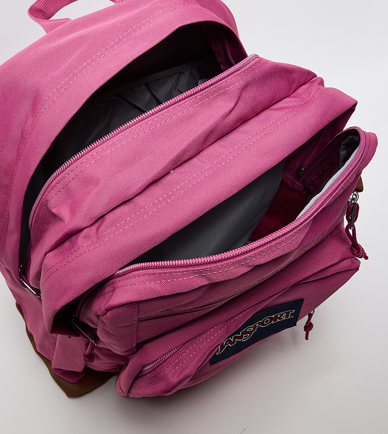 Label Detail Front Pocket Backpack