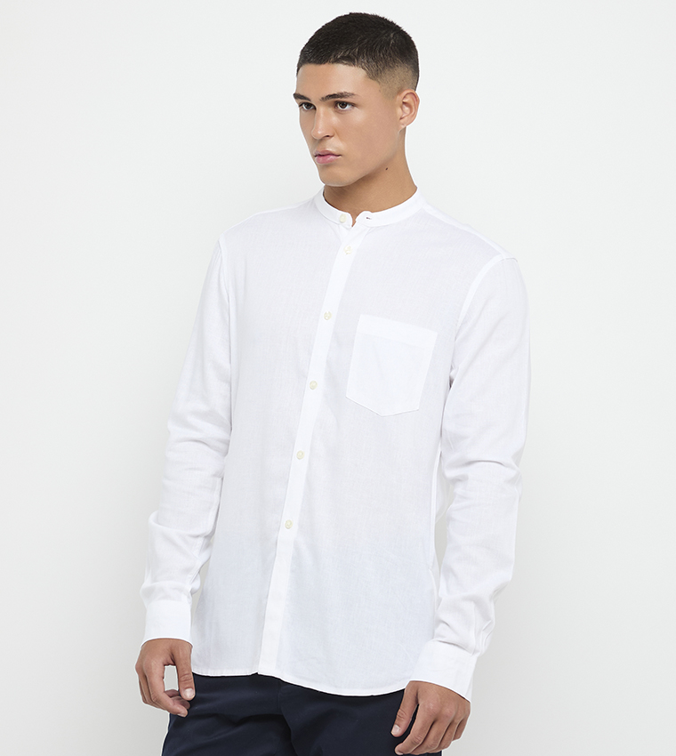 فرنش كوليكشن  أكمام طويلة - أبيض Long Sleeves