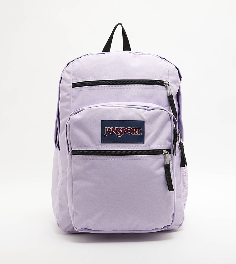 Logo Badge Zipper Backpack