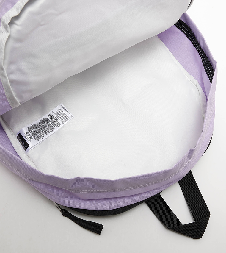 Logo Badge Zipper Backpack