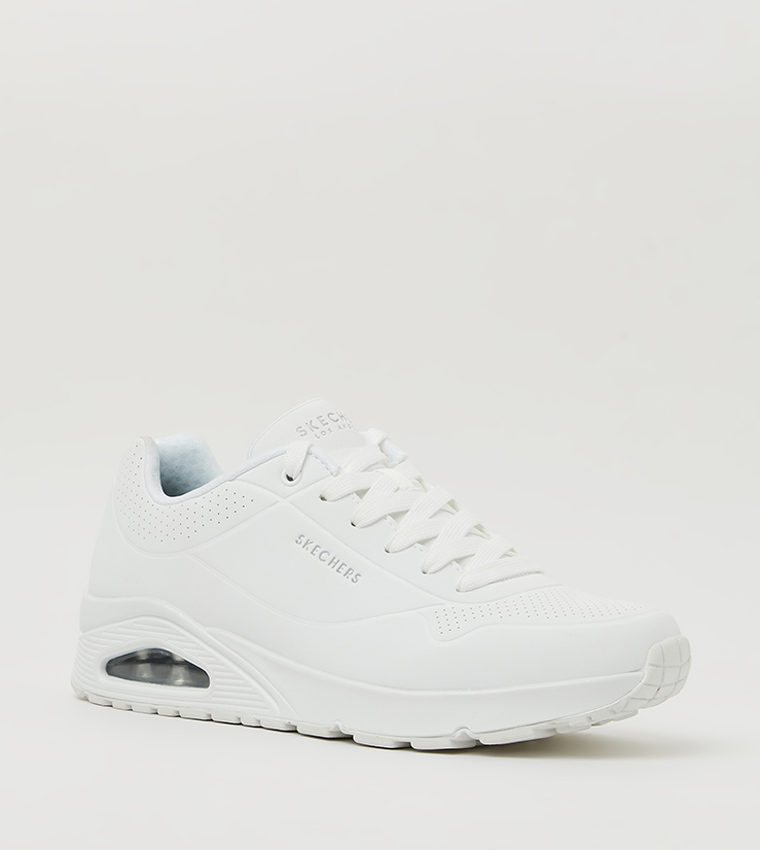 UNO Logo Detail Mid Top Sneakers