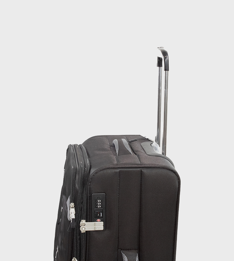 ROCK AWAY Soft Shell Spinner Luggage Trolley Bag with TSA Lock - 24" (Medium)