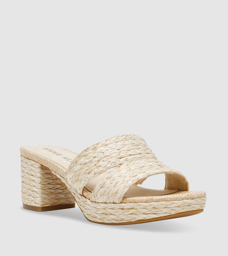 PALMER Raffia Platform Heel Sandals