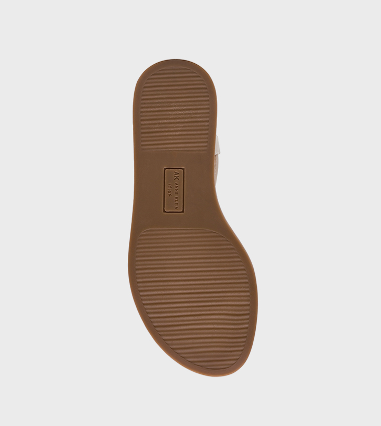 آن كلاين  الصنادل المسطحة - بيج Flat Sandals