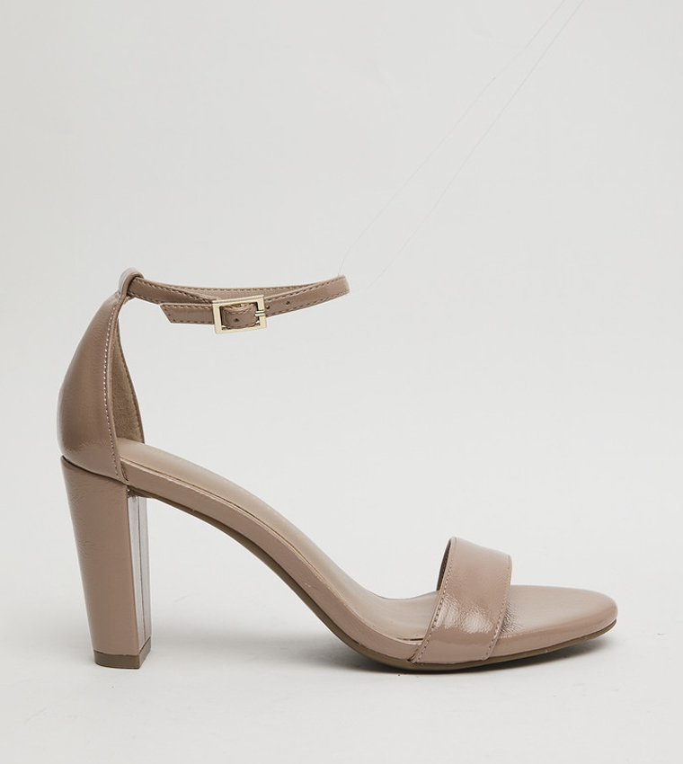 KOUR Ankle Strap Heel Sandals