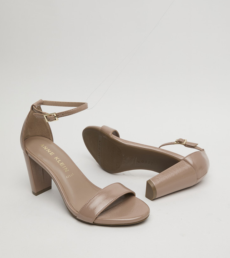 KOUR Ankle Strap Heel Sandals