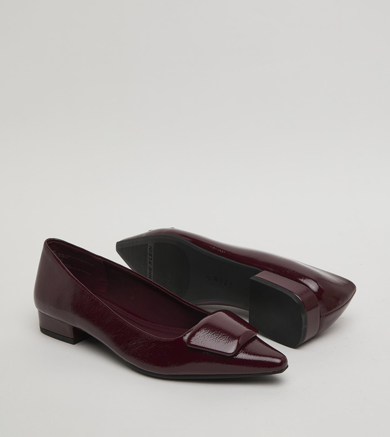 آن كلاين  أحذية كعب  - بورغندي أحذية بكعب