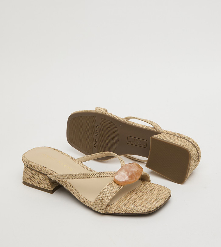 NIRVANA Low Block Heel Sandals