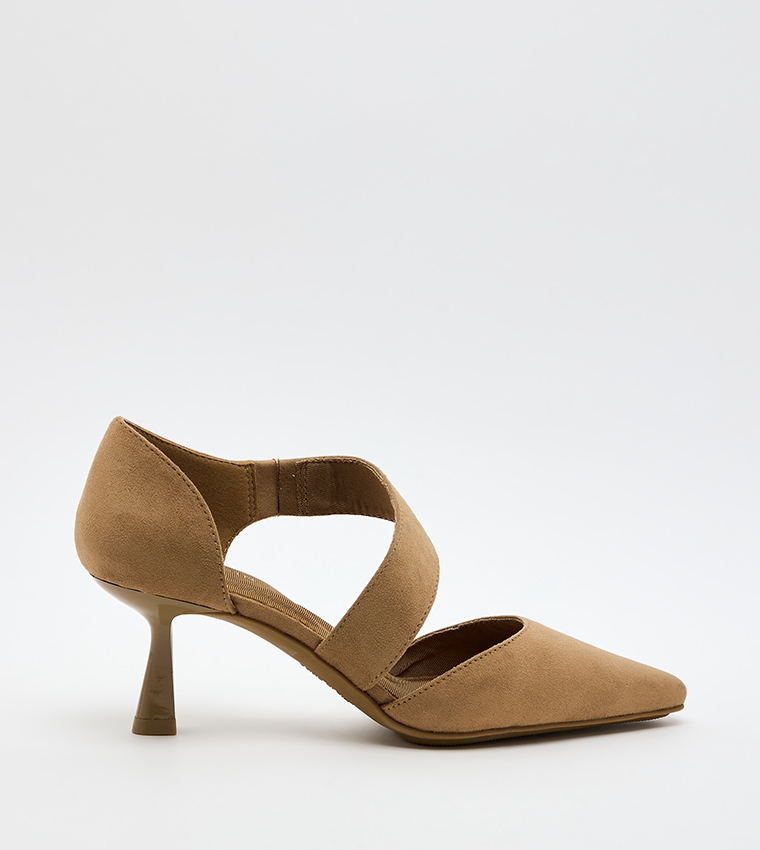 CERYS Textured Pointed Toe Pumps