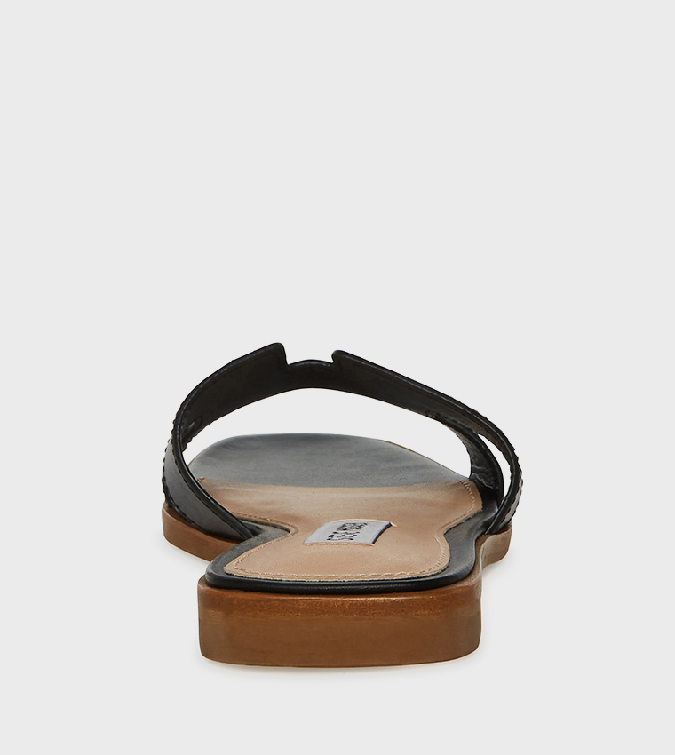 Steve Madden  Flat Sandals - Black Flat Sandals