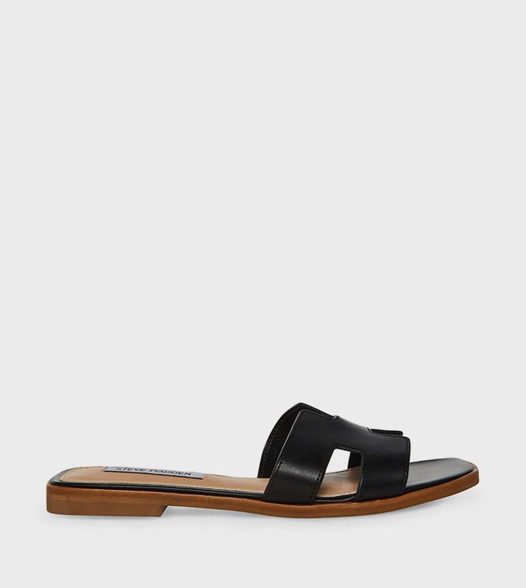 Steve Madden  Flat Sandals - Black Flat Sandals