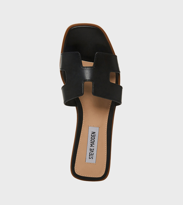 Steve Madden  Flat Sandals - Black Flat Sandals