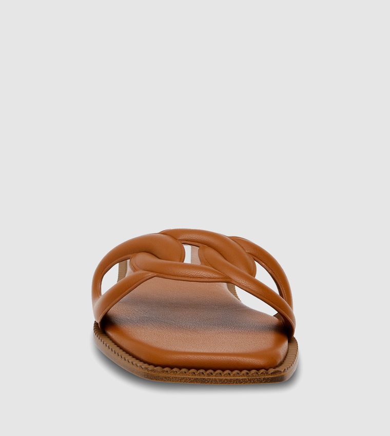 STASH Open Toe Flat Sandals