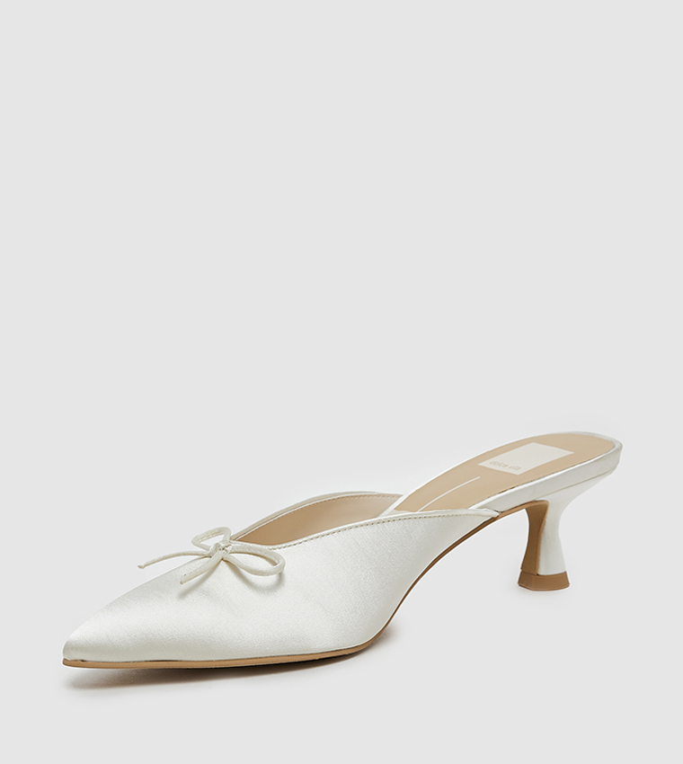 CLEO Bow Detail Mule Pumps