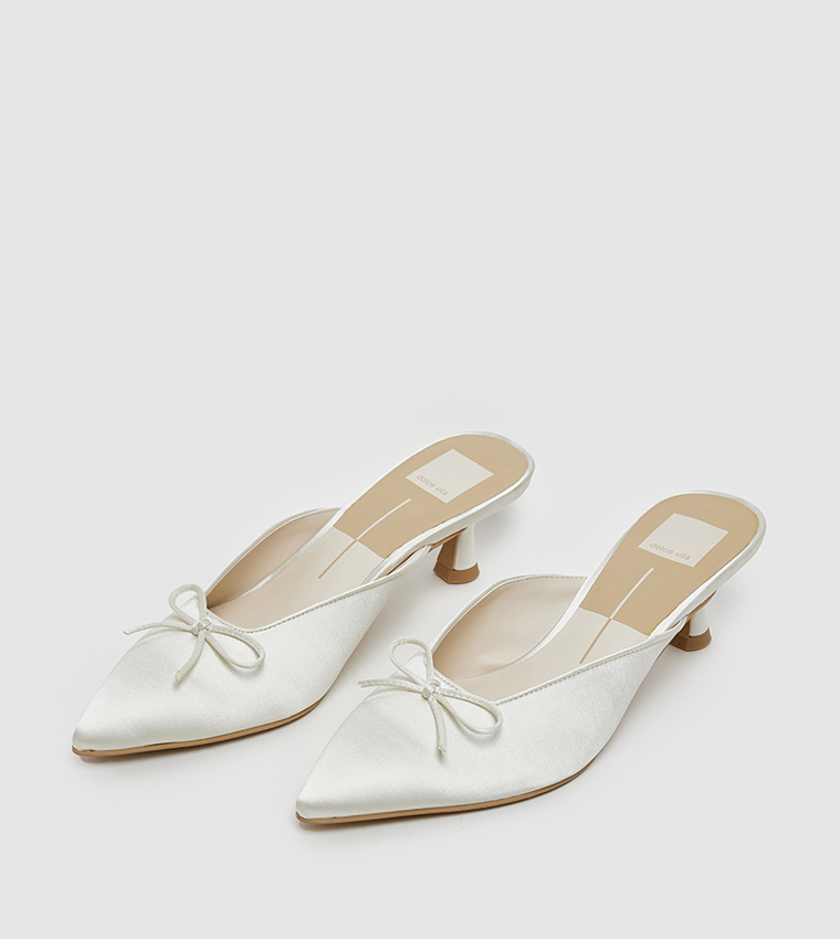 CLEO Bow Detail Mule Pumps