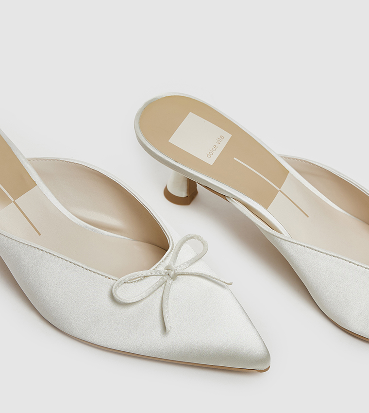 CLEO Bow Detail Mule Pumps