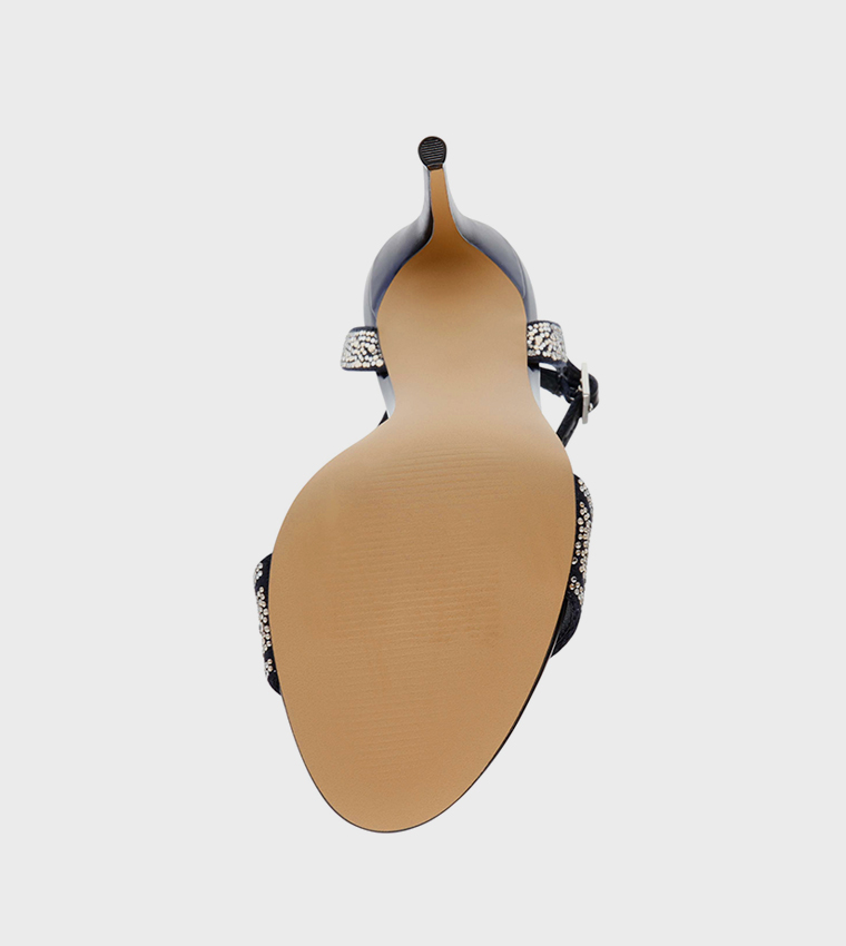 KNOCKOUT Embellished Heeled Sandals