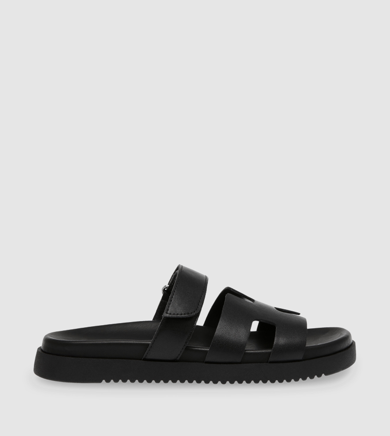MAYVEN-CN Textured Flat Sandals
