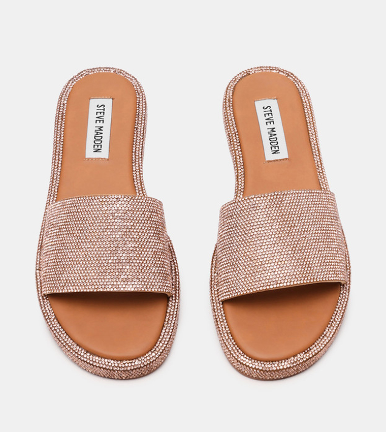 ستيف مادن  الصنادل المسطحة - بني  Flat Sandals