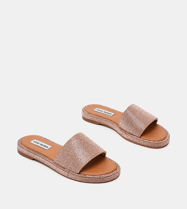 ستيف مادن  الصنادل المسطحة - بني  Flat Sandals