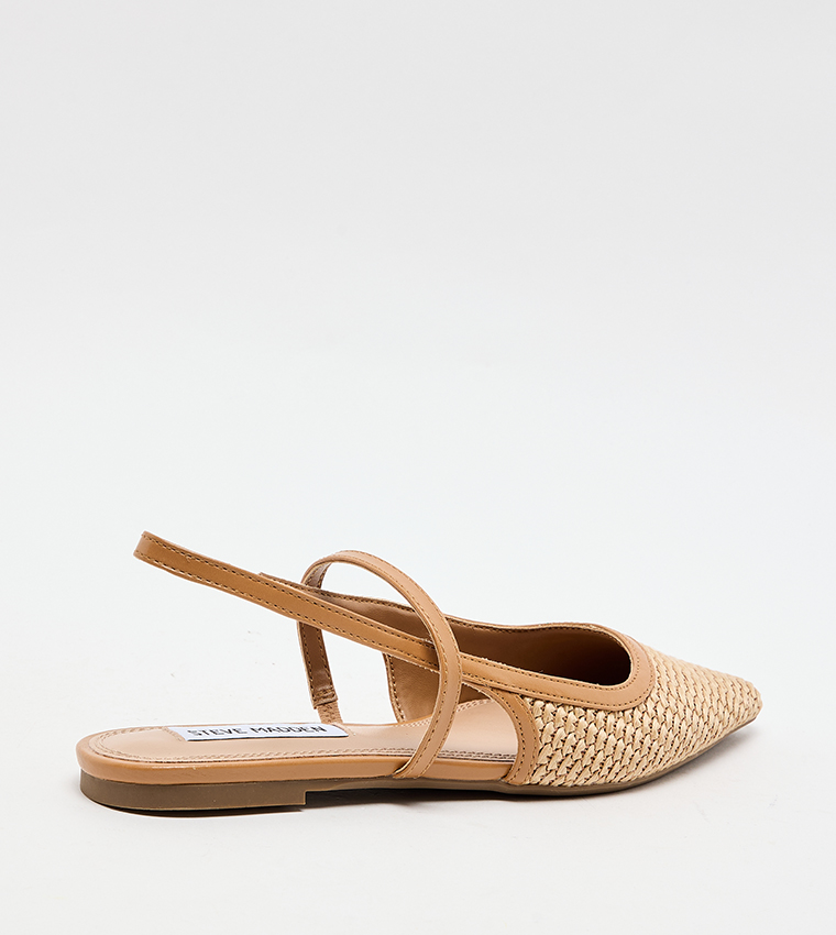 MALLORY Straw Slingback Flats