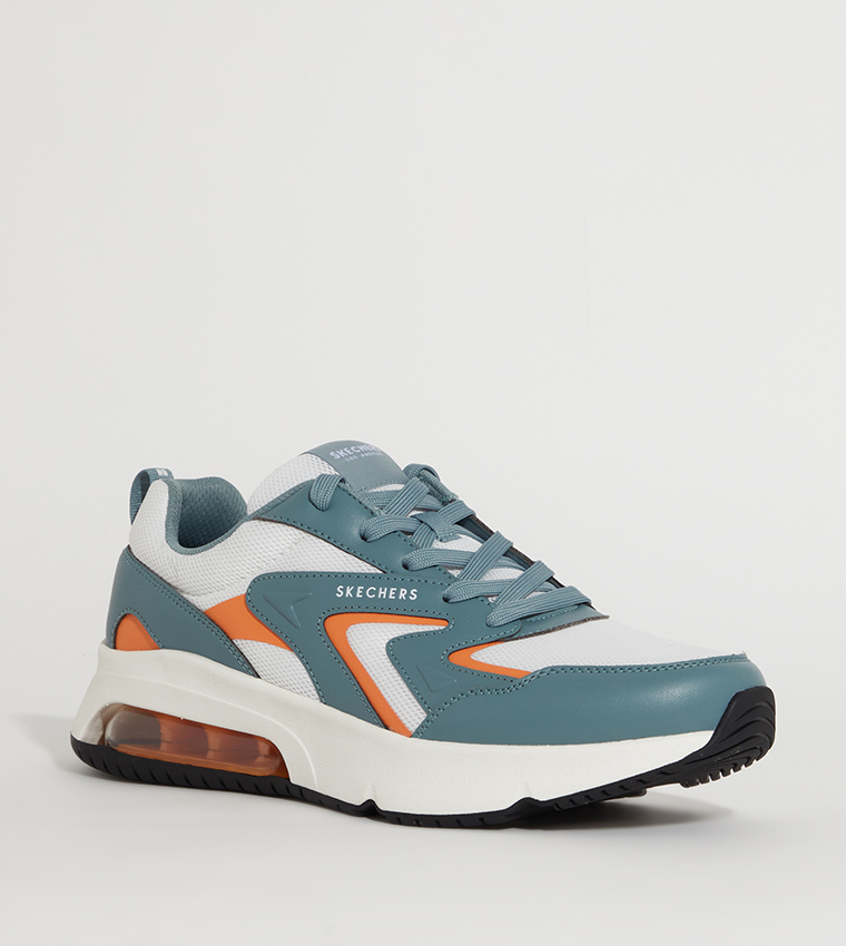 Buy Skechers UNO EVOLVE Color Block Lace Up Sneakers In Multiple