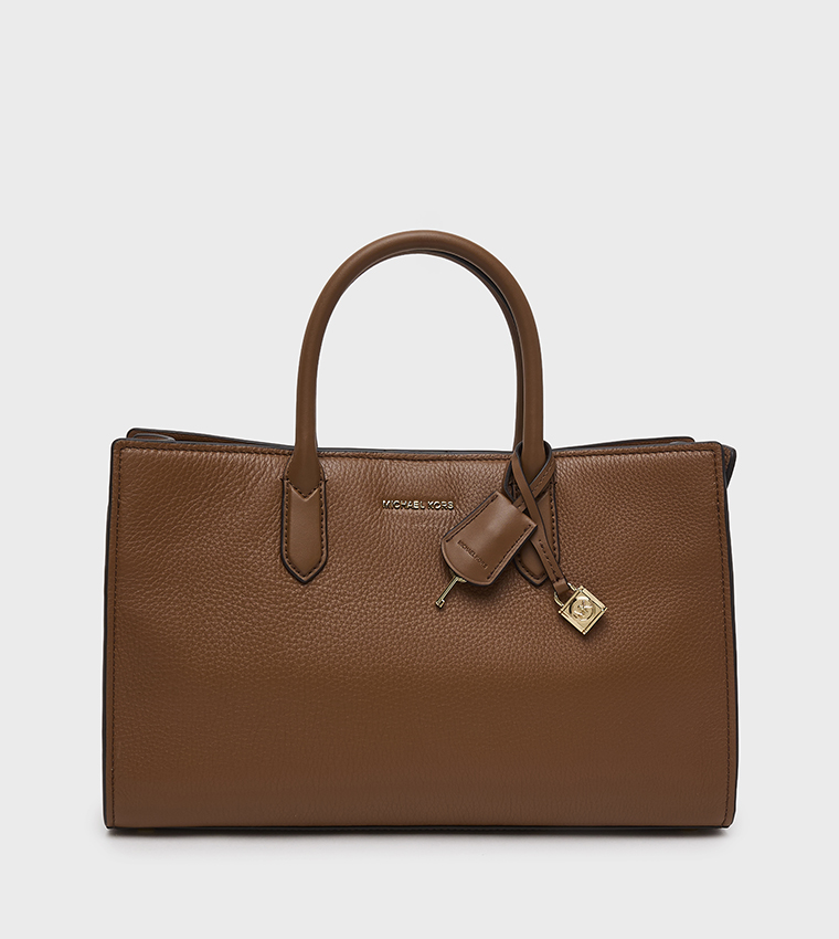 SCARLETT Textured Zip Closure Handheld Bag