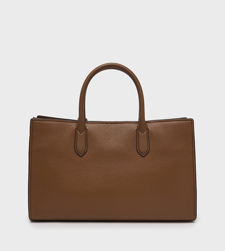 SCARLETT Textured Zip Closure Handheld Bag