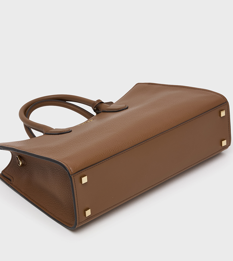 SCARLETT Textured Zip Closure Handheld Bag