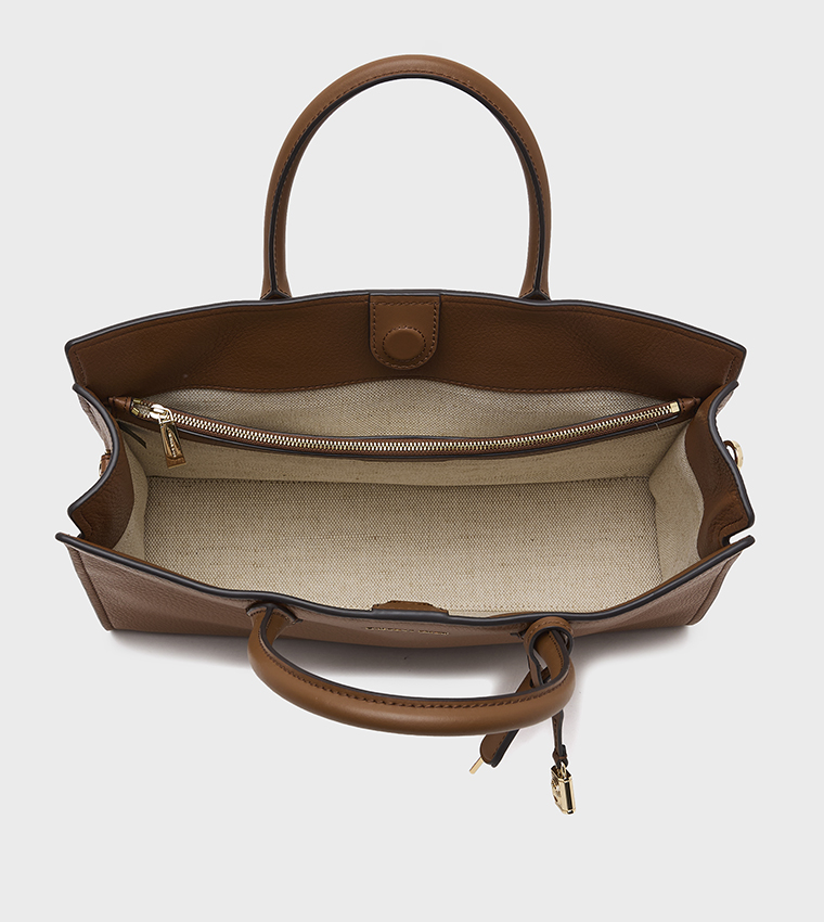 SCARLETT Textured Zip Closure Handheld Bag