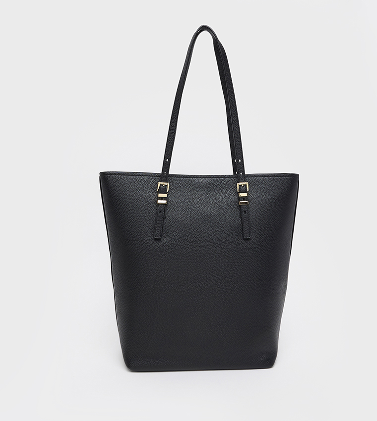QUINN Logo Detail Tote Bag